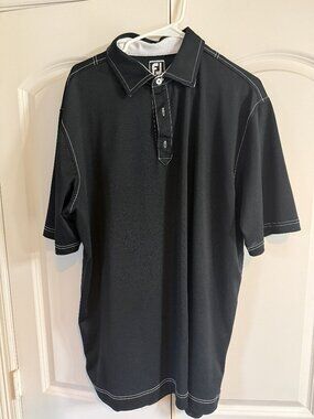 Foot Joy -FJ- black and white shirt